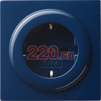 Вставка розетки с заземлением (с з/к) синий, Gira S-Color в каталоге электрики 220.ru, артикул G018846