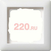 Рамка одинарная матовый белый, Gira Standart 55 в каталоге электрики 220.ru, артикул G021104