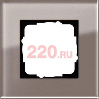Рамка одинарная GIRA Esprit дымчатое стекло, Гира Эсприт в каталоге электрики 220.ru, артикул G0211122