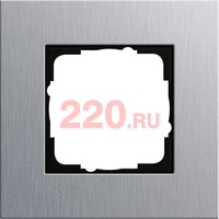 Рамка одинарная GIRA Esprit алюминий, Гира Эсприт в каталоге электрики 220.ru, артикул G021117