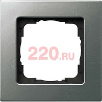 Рамка одинарная сталь, Gira E22 в каталоге электрики 220.ru, артикул G0211202