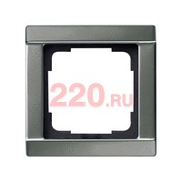 Рамка одинарная сталь скошенные края, Gira EDELSTAHL в каталоге электрики 220.ru, артикул G021120