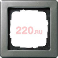Рамка одинарная сталь прямые края, Gira EDELSTAHL в каталоге электрики 220.ru, артикул G021121