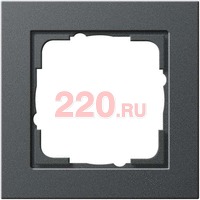Рамка 1-пост антрацит, Gira System 55 E2 в каталоге электрики 220.ru, артикул G021123