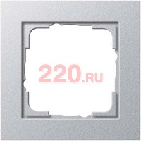 Рамка 1-пост алюминий, Gira System 55 E2 в каталоге электрики 220.ru, артикул G021125