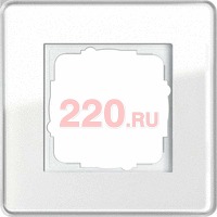 Рамка одинарная GIRA Esprit белое стекло, Гира Эсприт в каталоге электрики 220.ru, артикул G0211512
