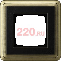 Рамка одинарная Gira ClassiX бронза/черный, System 55 (Гира Классик) в каталоге электрики 220.ru, артикул G0211622
