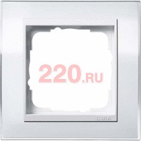 Рамка одинарная вставка белая Event Clear Белый, Gira System 55 EVENT в каталоге электрики 220.ru, артикул G0211723