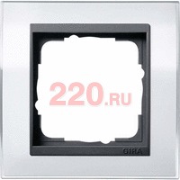 Рамка одинарная вставка антрацит Event Clear Белый, Gira System 55 EVENT в каталоге электрики 220.ru, артикул G0211728