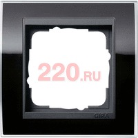 Рамка одинарная антрацит Event Clear черный, Gira System 55 EVENT в каталоге электрики 220.ru, артикул G0211738