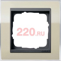 Рамка одинарная вставка антрацит Event Clear цвет песка, Gira System 55 EVENT в каталоге электрики 220.ru, артикул G0211778