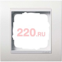 Рамка одинарная вставка белая Event Белый, Gira System 55 EVENT в каталоге электрики 220.ru, артикул G0211803