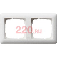 Рамка двойная матовый белый, Gira Standart 55 в каталоге электрики 220.ru, артикул G021204