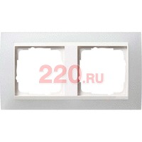 Рамка двойная вставка белая Event Матовый белый, Gira System 55 EVENT в каталоге электрики 220.ru, артикул G0212334