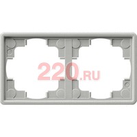 Рамка двойная серый, Gira S-Color в каталоге электрики 220.ru, артикул G021242