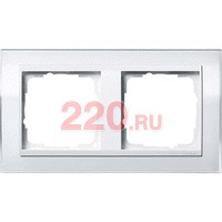 Рамка двойная вставка белая Event Clear рамка Белый, Gira System 55 EVENT в каталоге электрики 220.ru, артикул G0212723