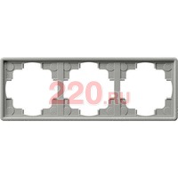 Рамка тройная серый, Gira S-Color в каталоге электрики 220.ru, артикул G021342