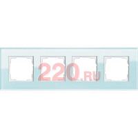 Рамка 4-ная GIRA Esprit салатовое стекло, Гира Эсприт в каталоге электрики 220.ru, артикул G021418