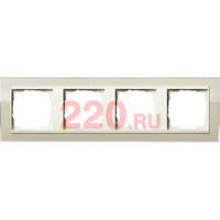 Рамка 4-ная вставка Кремовый Event Clear цвет песка, Gira System 55 EVENT в каталоге электрики 220.ru, артикул G0214771