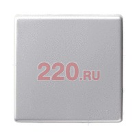 Клавиша одинарная алюминий одноклавишного выключателя (перекрёстного, кнопки, переключателя), Gira E22 в каталоге электрики 220.ru, артикул G0296203