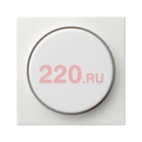 Накладка светорегулятора глянцевый белый, Gira System 55 в каталоге электрики 220.ru, артикул G065003