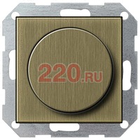 Накладка поворот светорег бронза, Gira System 55 в каталоге электрики 220.ru, артикул G0650603