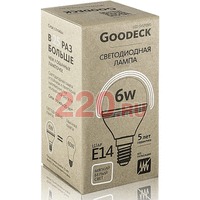 Лампа LED 6Вт Шар G45 230В 4100K E14, Goodeck в каталоге электрики 220.ru, артикул GDK-GL1001021206