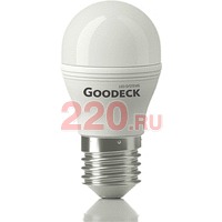 Лампа LED 6Вт Шар G45 230В 2700K E27, Goodeck в каталоге электрики 220.ru, артикул GDK-GL1001022106