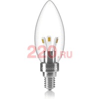 Лампа LED 3Вт Свеча прозр. 230В 2700K E14, Goodeck в каталоге электрики 220.ru, артикул GDK-GL1003011103