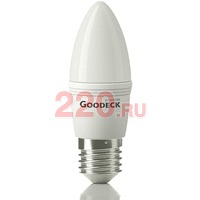 Лампа LED 6Вт Свеча 230В 4100K E27, Goodeck в каталоге электрики 220.ru, артикул GDK-GL1003022206