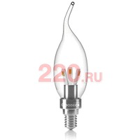 Лампа LED 3Вт Свеча на ветру прозр. 230В 2700K E14, Goodeck в каталоге электрики 220.ru, артикул GDK-GL1005011103