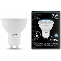 Gauss Лампа MR16 7W 630lm 4100K GU10 LED в каталоге электрики 220.ru, артикул GSS-101506207