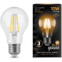 Gauss Лампа Filament А60 10W 930lm 2700К Е27 LED в каталоге электрики 220.ru, артикул GSS-102802110