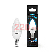 Gauss Лампа Свеча 9.5W 950lm 6500К E14 LED в каталоге электрики 220.ru, артикул GSS-103101310