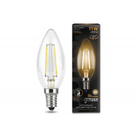 Gauss Лампа Filament Свеча 11W 810lm 2700К Е14 LED в каталоге электрики 220.ru, артикул GSS-103801111