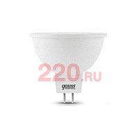 Лампа Gauss LED Elementary MR16 GU5.3 5.5W 2700К в каталоге электрики 220.ru, артикул GSS-13516T-1