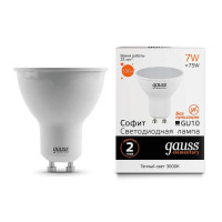 Gauss Лампа Elementary MR16 7W 530lm 3000К GU10 LED в каталоге электрики 220.ru, артикул GSS-13617