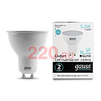 Gauss Лампа Elementary MR16 5.5W 450lm 4100К GU10 LED в каталоге электрики 220.ru, артикул GSS-13626