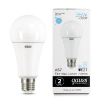 Gauss Лампа Elementary A67 35W 2790lm 6500K E27 LED в каталоге электрики 220.ru, артикул GSS-70235