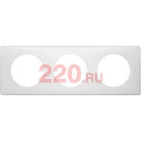 Рамка тройная, белая перкаль, Legrand Celiane 2 в каталоге электрики 220.ru, артикул LN-066703