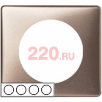 Рамка 4-ная, слюда, Legrand Celiane в каталоге электрики 220.ru, артикул LN-068944