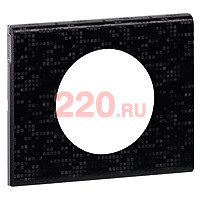 Рамка одинарная, кожа блэк пиксель, Legrand Celiane в каталоге электрики 220.ru, артикул LN-069451