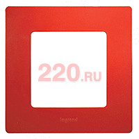 Рамка - 1 пост цвет - красный, Legrand Etika в каталоге электрики 220.ru, артикул LN-672531