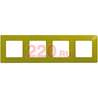 Рамка - 4 поста цвет - зелёный папоротник, Legrand Etika в каталоге электрики 220.ru, артикул LN-672544