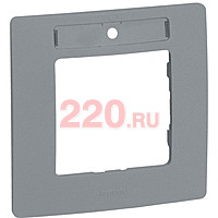 Рамка с держателем для маркировки - 1 пост  цвет - алюминий, Legrand Etika в каталоге электрики 220.ru, артикул LN-672556