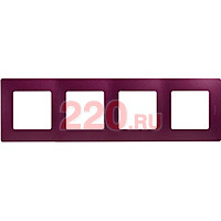 Рамка - 4 поста цвет - сливовый, Legrand Etika в каталоге электрики 220.ru, артикул LN-672564