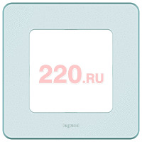 Рамка - 1 пост, цвет — мятный, Legrand Inspiria в каталоге электрики 220.ru, артикул LN-673935