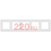 Рамка - 5 постов, цвет — белый, Legrand Inspiria в каталоге электрики 220.ru, артикул LN-673970