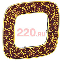 Valena Allure Рамка одинарная, барокко пурпур в каталоге электрики 220.ru, артикул LN-754441