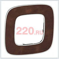 Valena Allure Рамка одинарная, кожа в каталоге электрики 220.ru, артикул LN-754451